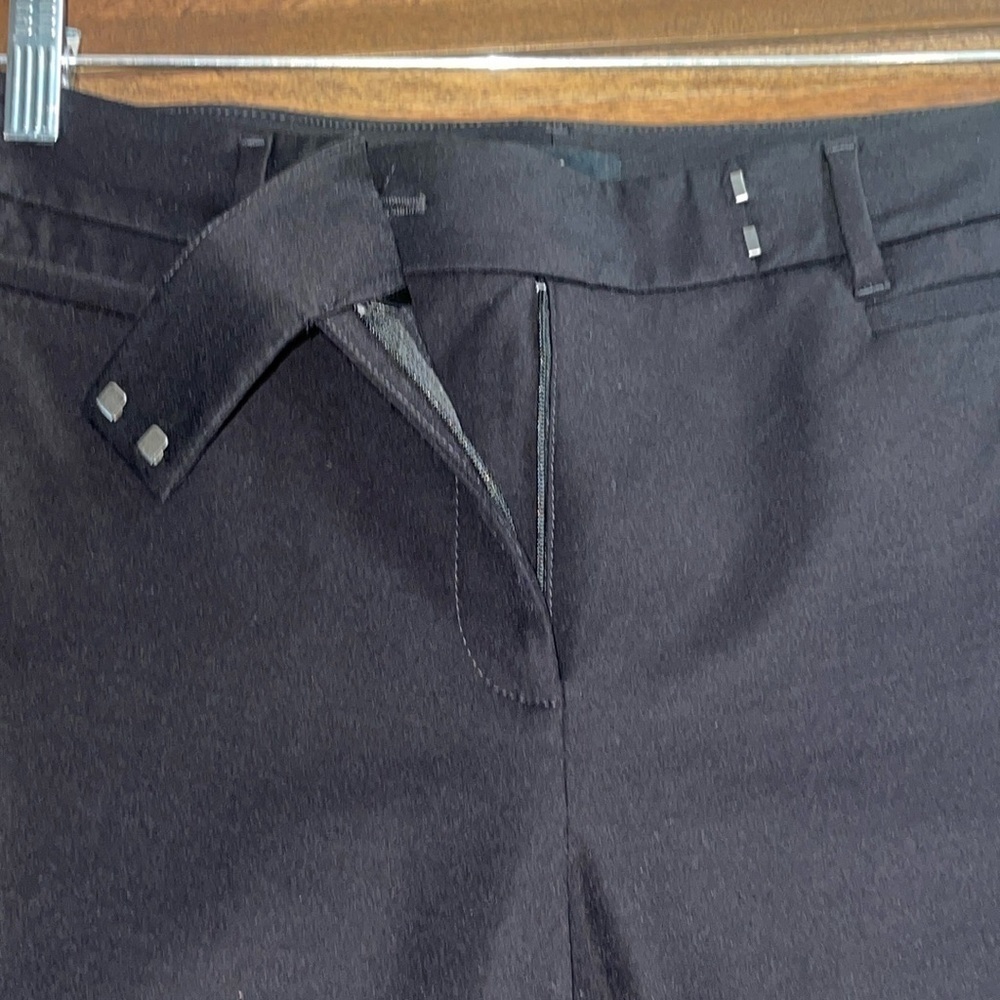 W.H.B.M Black Slim Crop Cotton Blend Pant Sz. 4 - Picture 7 of 17
